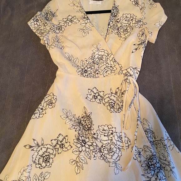 LUSH Fit & Flare Wrap Dress - Picture 3 of 7